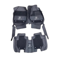 Honda HRV 11D Luxury Floor Mats Black with Black Grass Mat - 3Pcs thumbnail 2