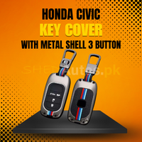 Honda Civic Key Cover With Metal Shell 3 Button - Model 2022-2025 thumbnail 1