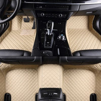 Hyundai Elantra 7D Beige & Black Floor Mat Premium Quality 3Pcs Car Floor Mat thumbnail 4