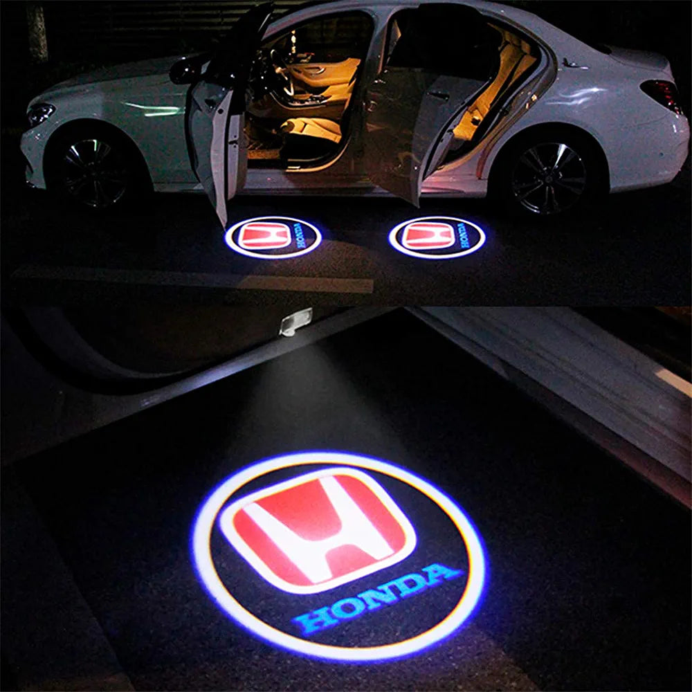 Pack of 2 - Car Door Logo Projection Light - Honda