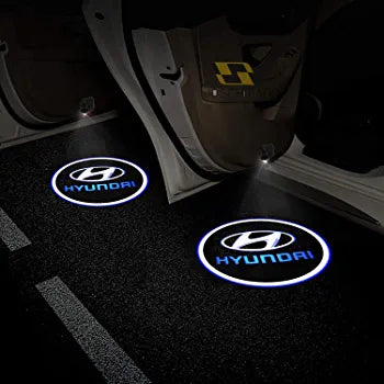 Pack of 2 - Car Door Logo Projection Light - Hyundai