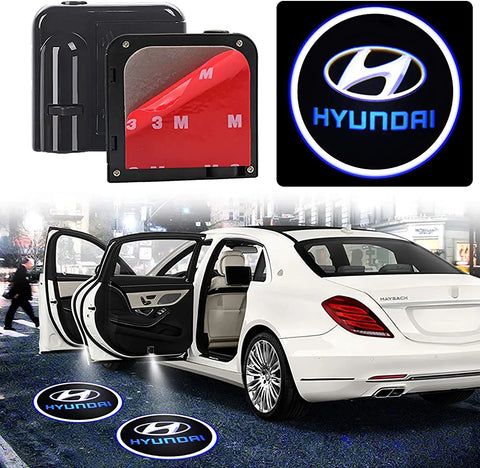 Pack of 2 - Car Door Logo Projection Light - Hyundai