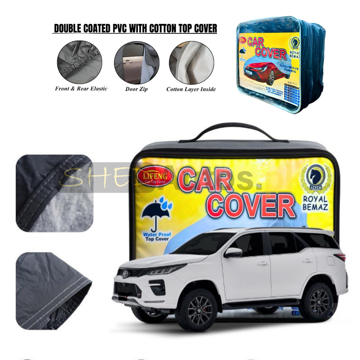 Top Cover Toyota Fortuner Non Woven PVC+Cotton