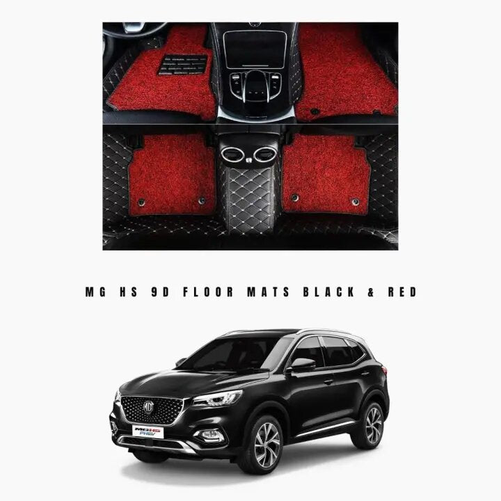 MG HS 9D Floor Mat Premium Quality 3Pcs Car Floor Mat