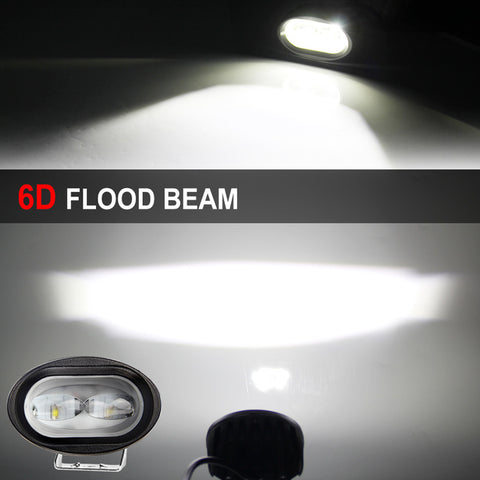 LED Headlights for Car and Motorcycle Flood Beam Fog Lamp