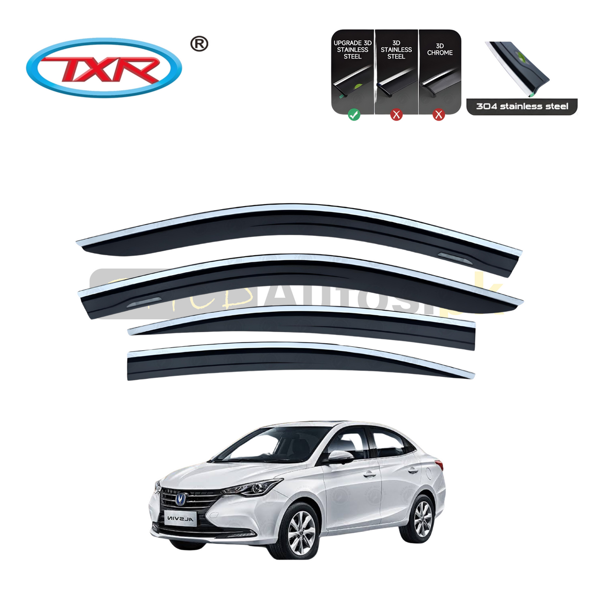 Changan Alsvin TXR Air Press Sun Visor With Chrome