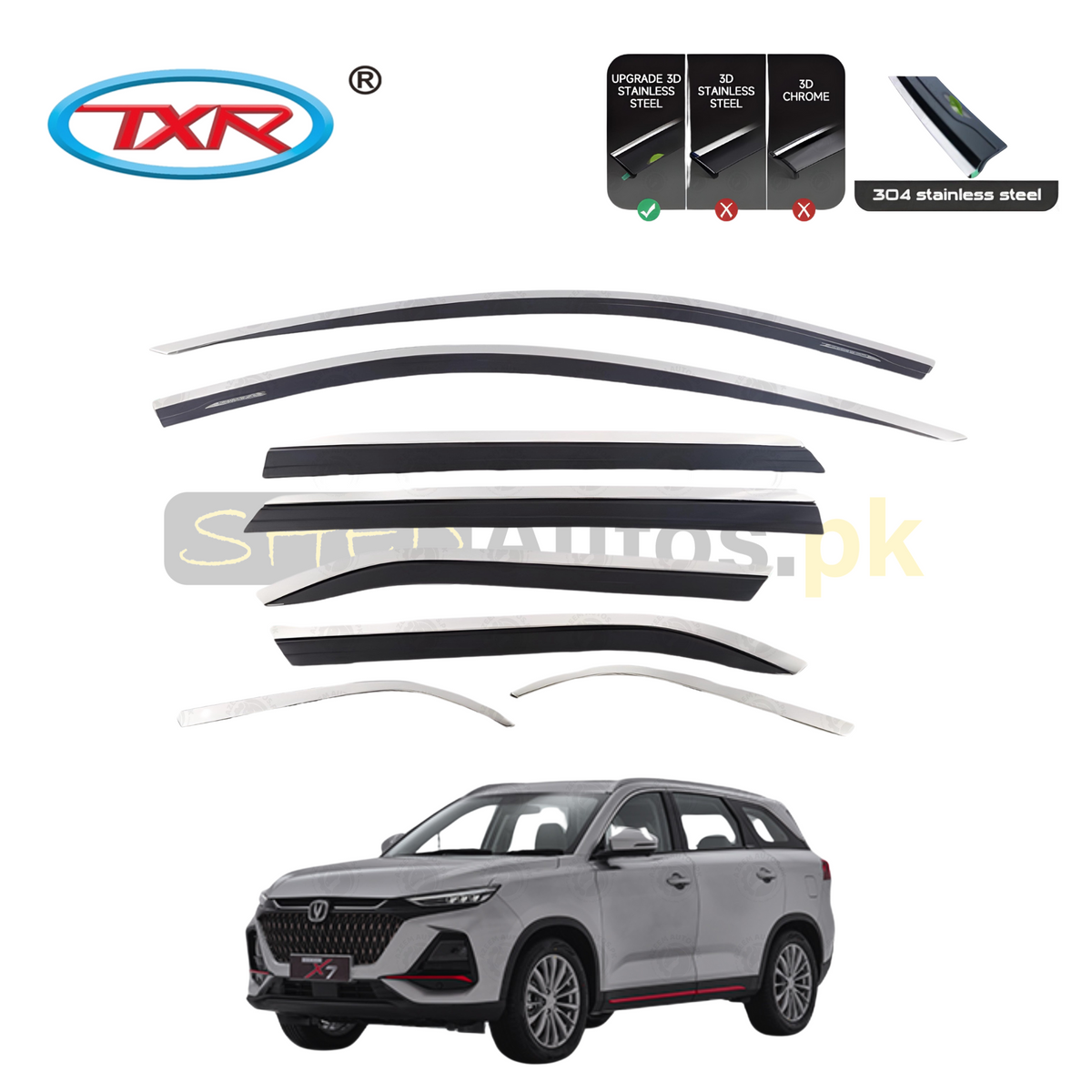 Changan Oshan X7 TXR Air Press Sun Visor With Chrome 2022-25