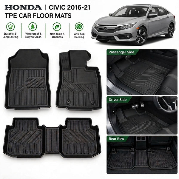 Honda Civic Floor Mats, Honad Civic TPE Floor Mats, Honda Civic Floor Mats near me, Honda Civic Floor Mats pakistan, Honda Civic Floor Mats Karachi, Honda Civic Mats, Honda Civic Floor Mats Lahore, Honda Civic Floor Mats Islamabad, Honda Civic accessories, Honda Civic Interior accessories