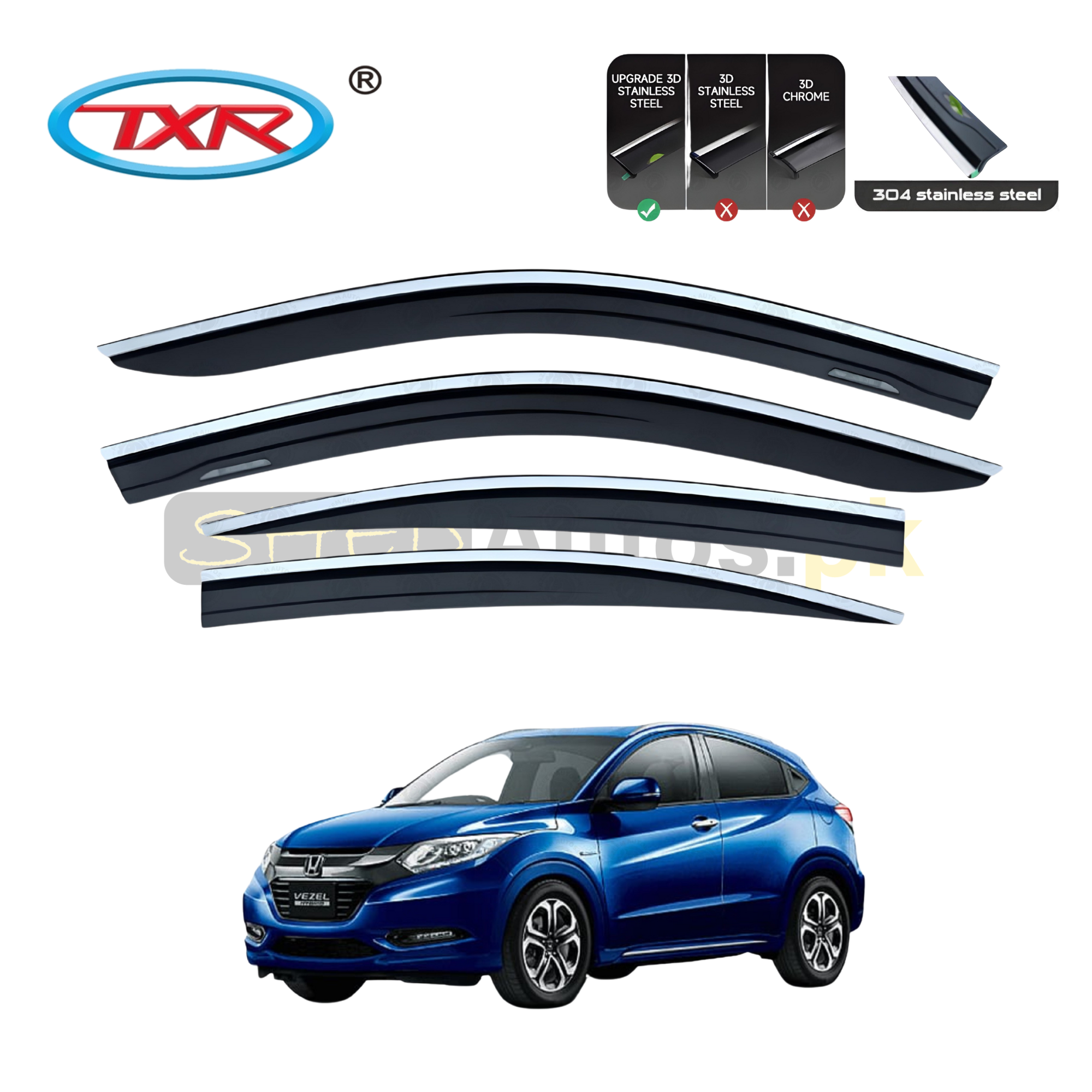 Honda Vezel TXR Air Press Sun Visor With Chrome 2016-18