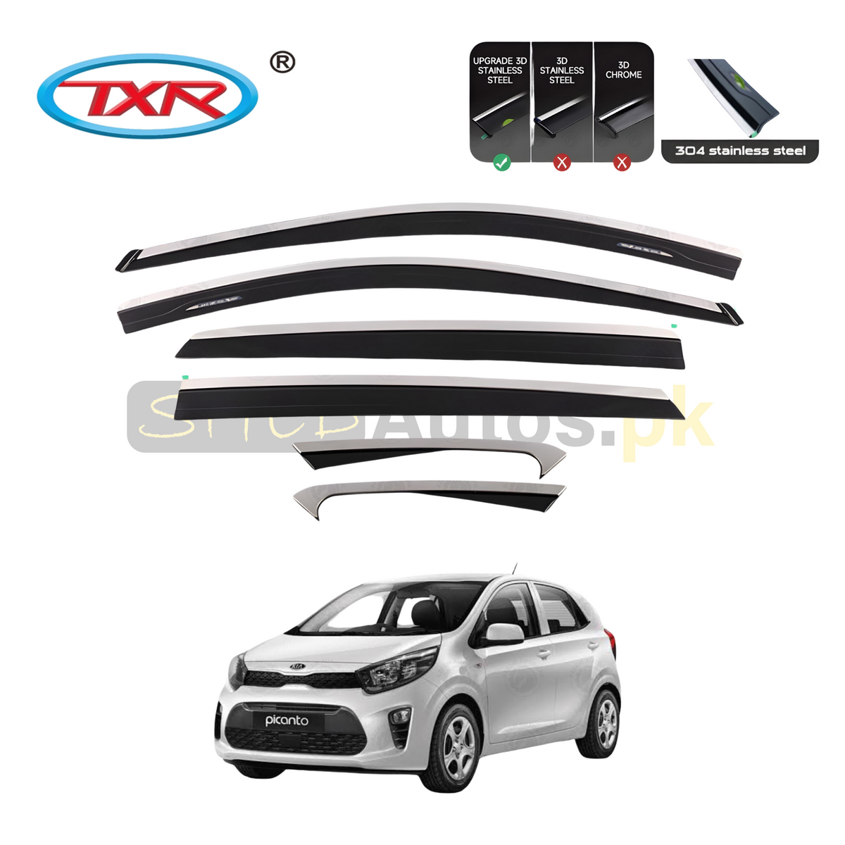KIA Picanto TXR Air Press Sun Visor With Chrome
