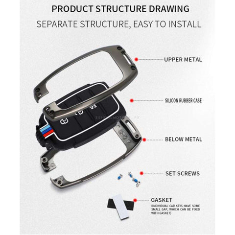 Car Metal Key Covers KIA Sportage keychain pouch