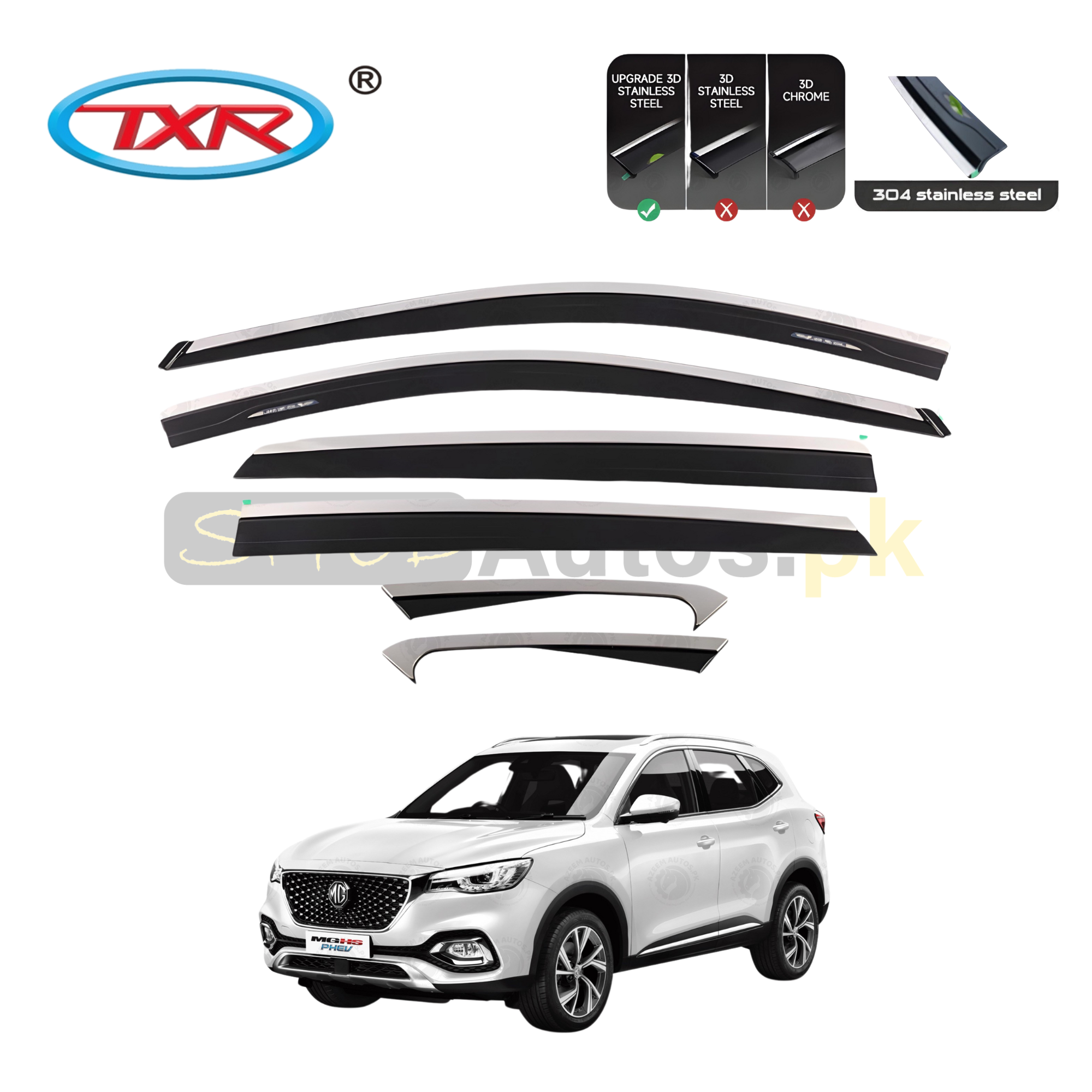 TXR Air Press Sun Visor With Chrome