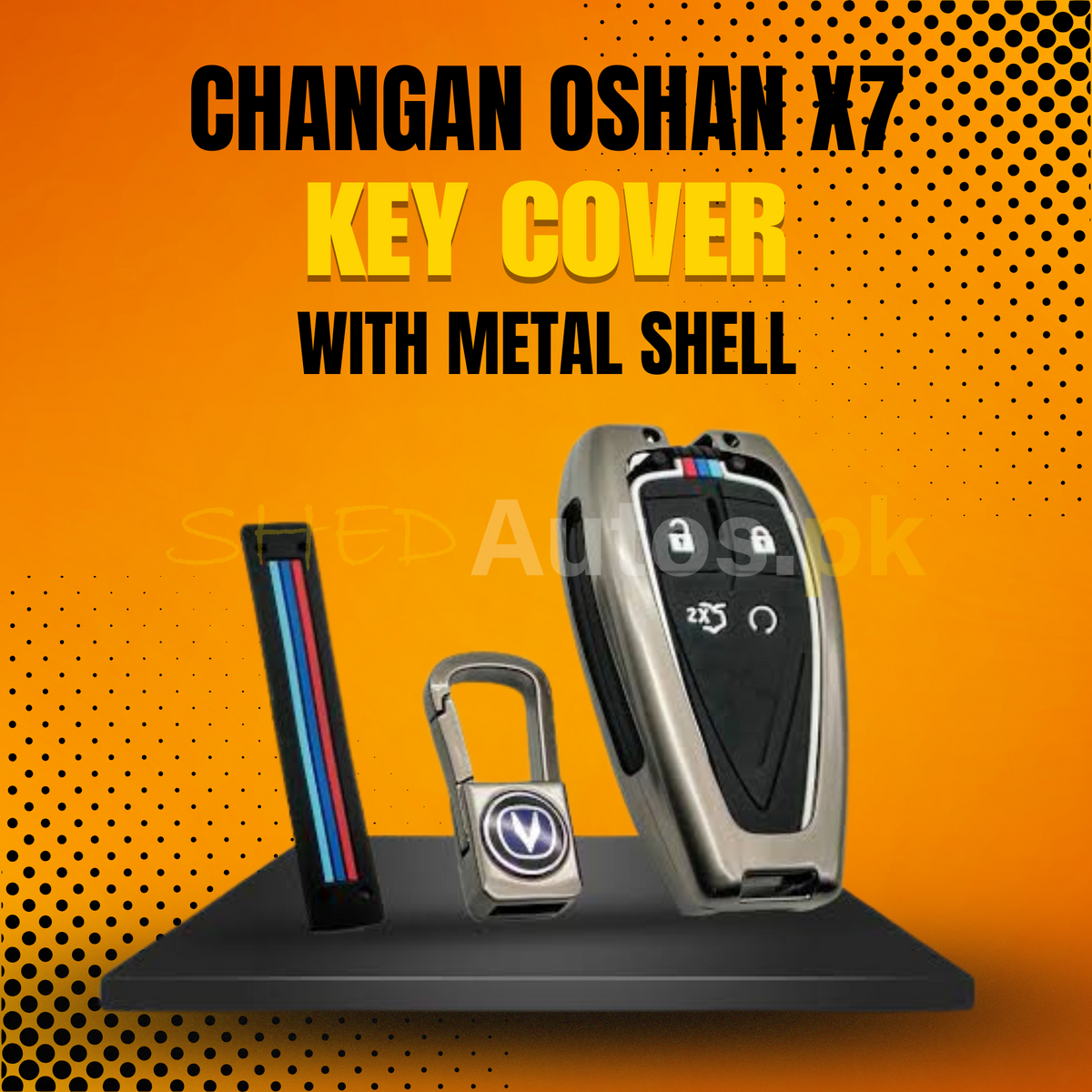 Car Metal Key Covers Oshan X7 keychain pouch