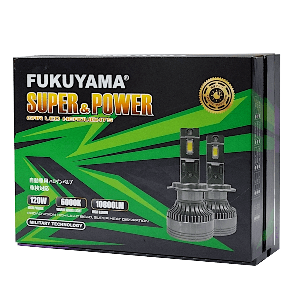 120W FUKUYAMA Car Headlight Led Bulbs Can bus 12V 6000K CSV LED