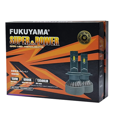 150W FUKUYAMA Car Headlight Led Bulbs Can bus 12V 6000K CSV LED