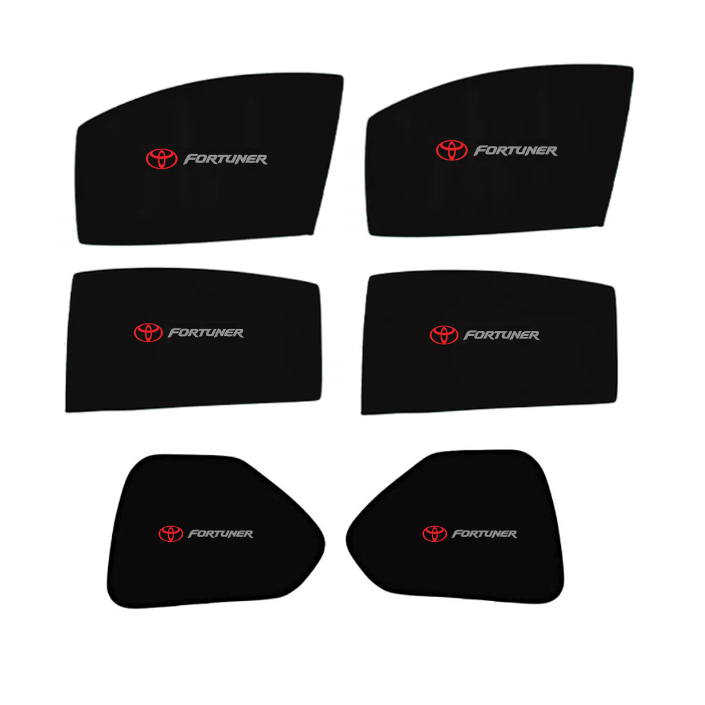 TOYOTA FORTUNER 2022-24 LOGO SUN SHADES 6PCS PARDA