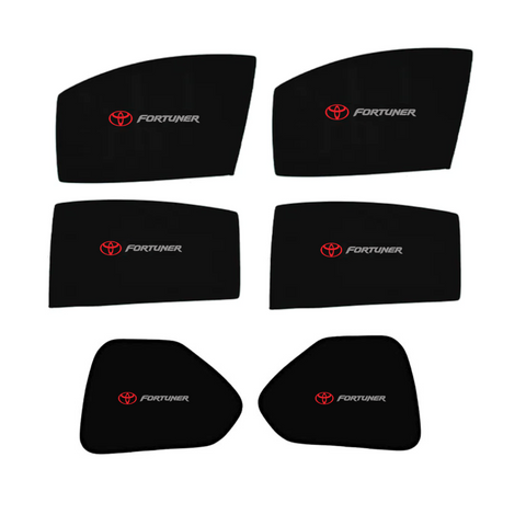 TOYOTA FORTUNER 2022-24 LOGO SUN SHADES 6PCS PARDA