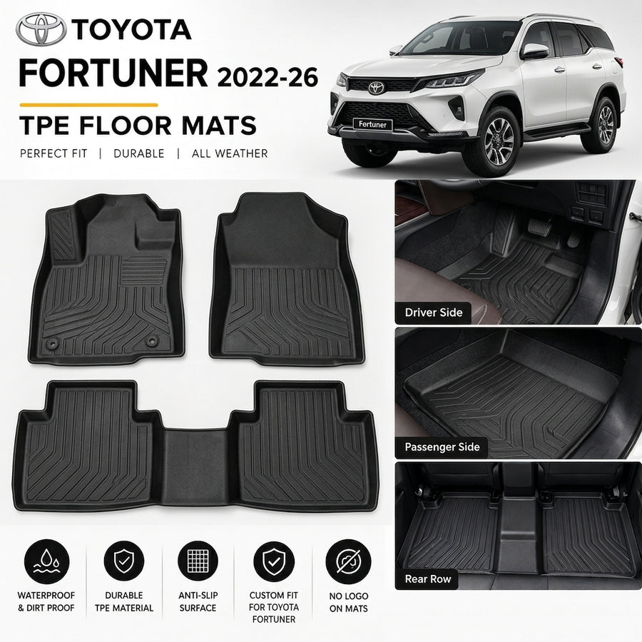 Toyota Fortuner Floor Mats, Toyota Fortuner TPE Floor Mats, Toyota Fortuner Floor Mats near me, Toyota Fortuner Floor Mats pakistan, Toyota Fortuner Floor Mats Karachi, Toyota Fortuner Mats, Toyota Fortuner Floor Mats Lahore, Toyota Fortuner Floor Mats Islamabad, Toyota Fortuner accessories, Toyota Fortuner Interior accessories