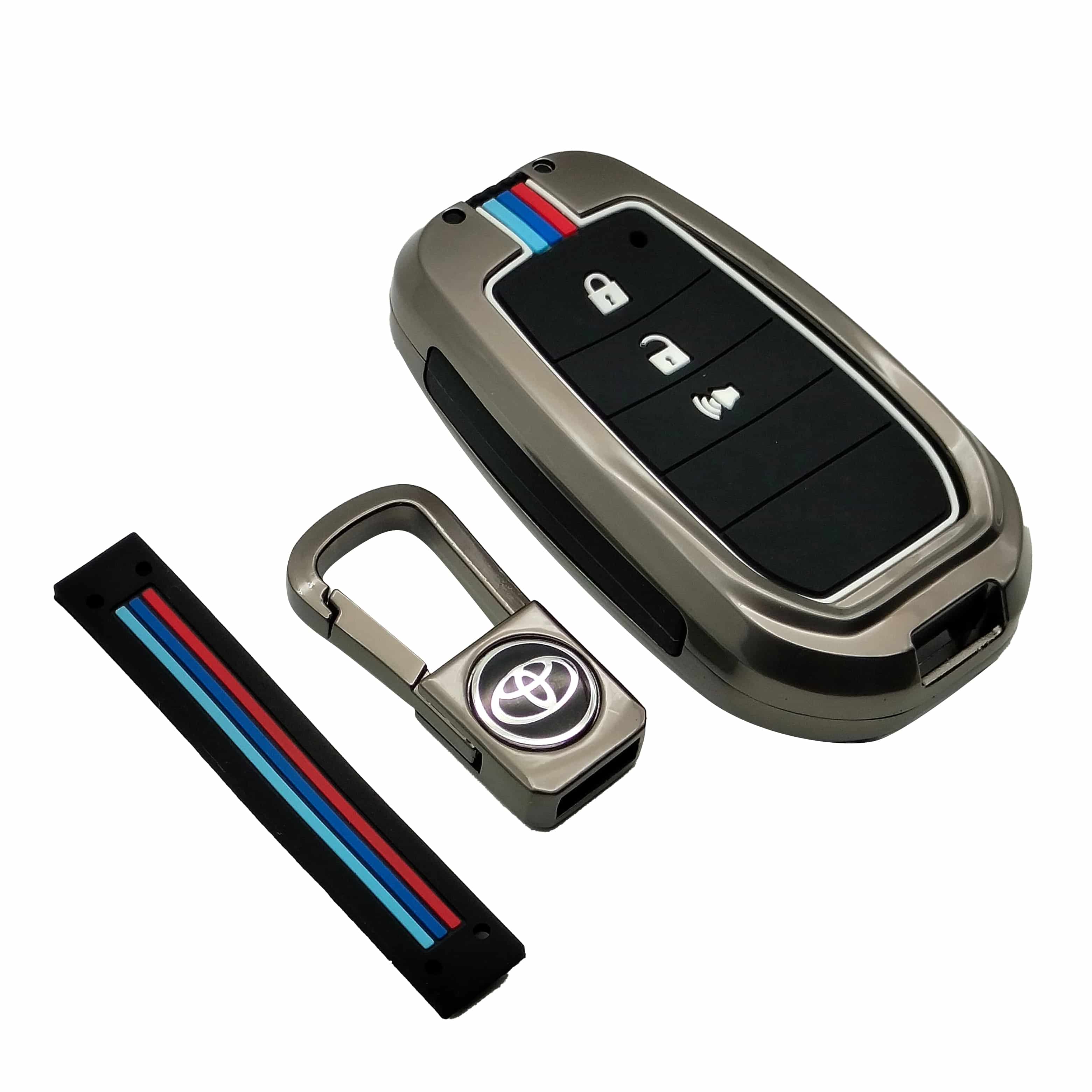 Car Metal Key Covers Toyota Revo keychain pouch