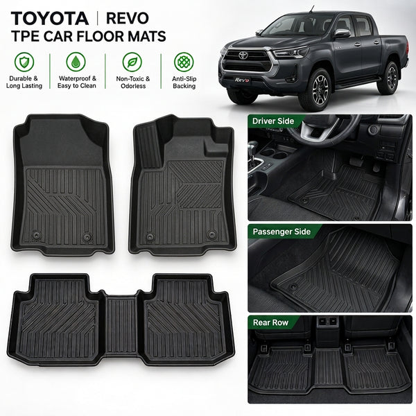 Toyota Revo Floor Mats, Toyota Revo TPE Floor Mats, Toyota Revo Floor Mats near me, Toyota Revo Floor Mats pakistan, Toyota Revo Floor Mats Karachi, Toyota Revo Mats, Toyota Revo Floor Mats Lahore, Toyota Revo Floor Mats Islamabad, Toyota Revo accessories, Toyota Revo Interior accessories