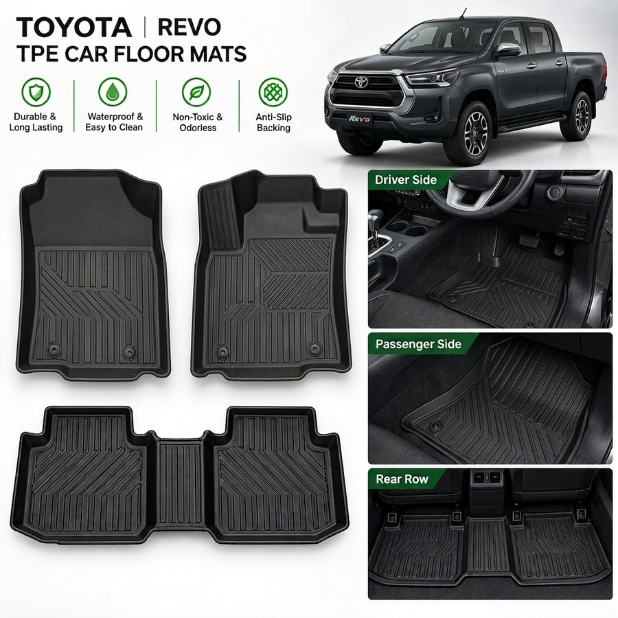 Toyota Revo Floor Mats, Toyota Revo TPE Floor Mats, Toyota Revo Floor Mats near me, Toyota Revo Floor Mats pakistan, Toyota Revo Floor Mats Karachi, Toyota Revo Mats, Toyota Revo Floor Mats Lahore, Toyota Revo Floor Mats Islamabad, Toyota Revo accessories, Toyota Revo Interior accessories
