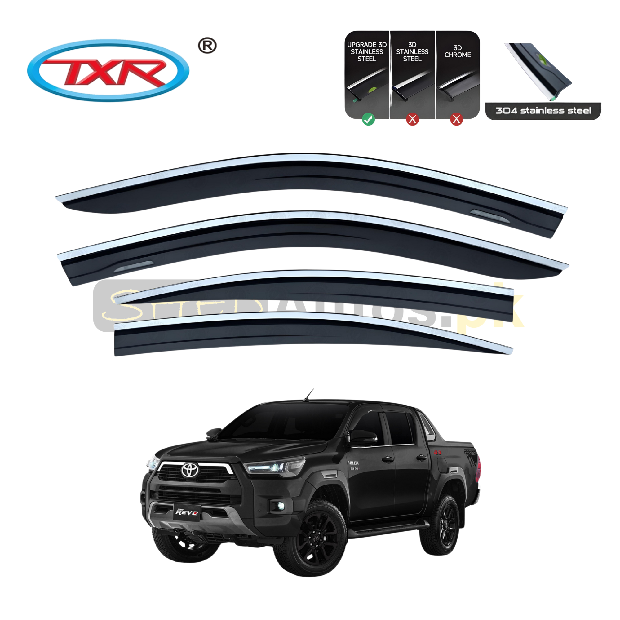 Toyota Revo TXR Air Press Sun Visor With Chrome