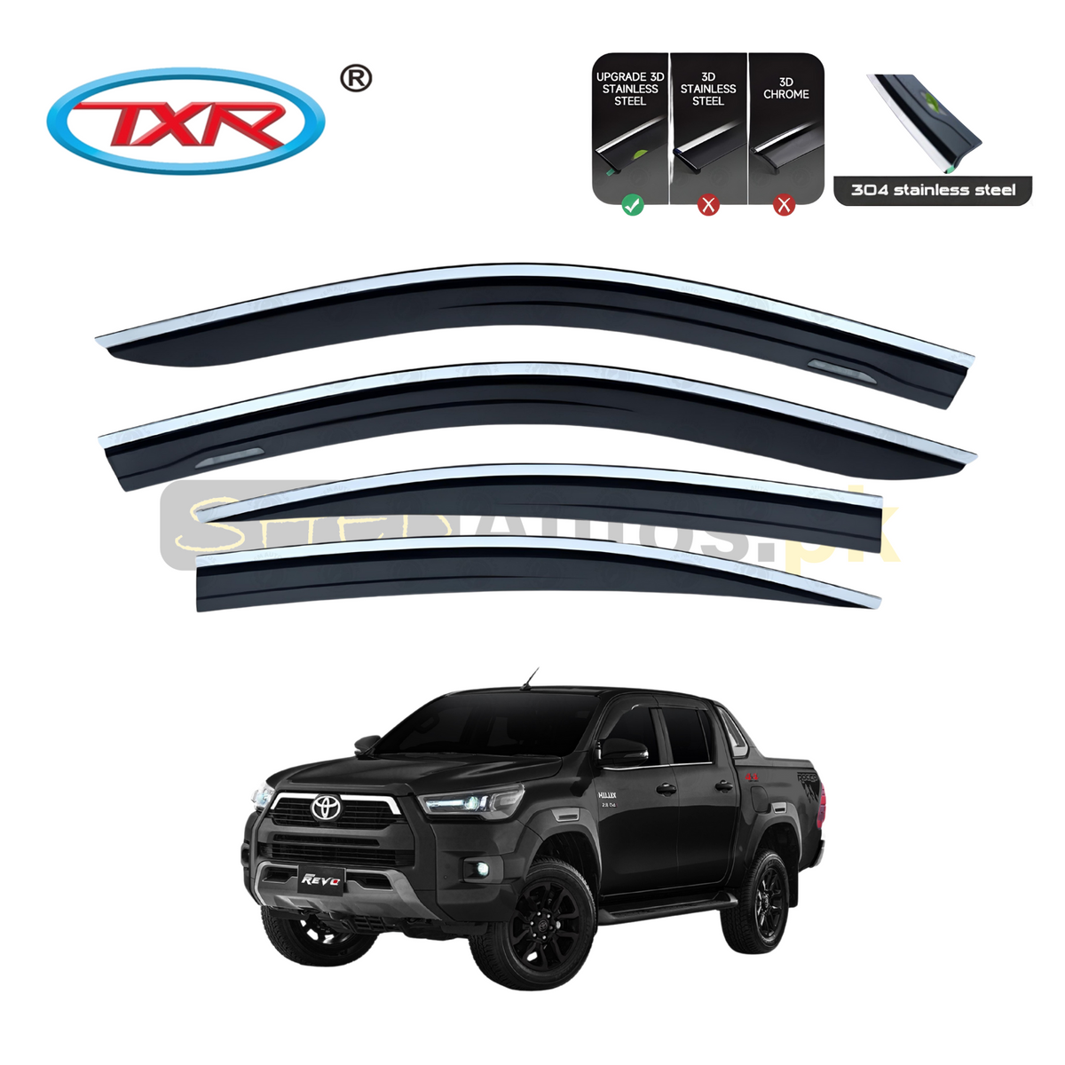 Toyota Revo TXR Air Press Sun Visor With Chrome