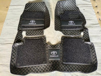 Toyota Corolla 2014-2023 11D Luxury Floor Mats Black with Black Grass Mat - 3Pcs thumbnail 2