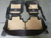 Toyota Yaris 11D Luxury Floor Mats Black with Black & Beige Grass Mat - 3Pcs thumbnail 4