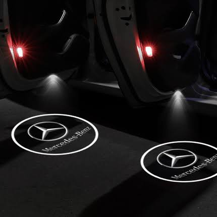 Pack of 2 - Car Door Logo Projection Light -  Mercedes
