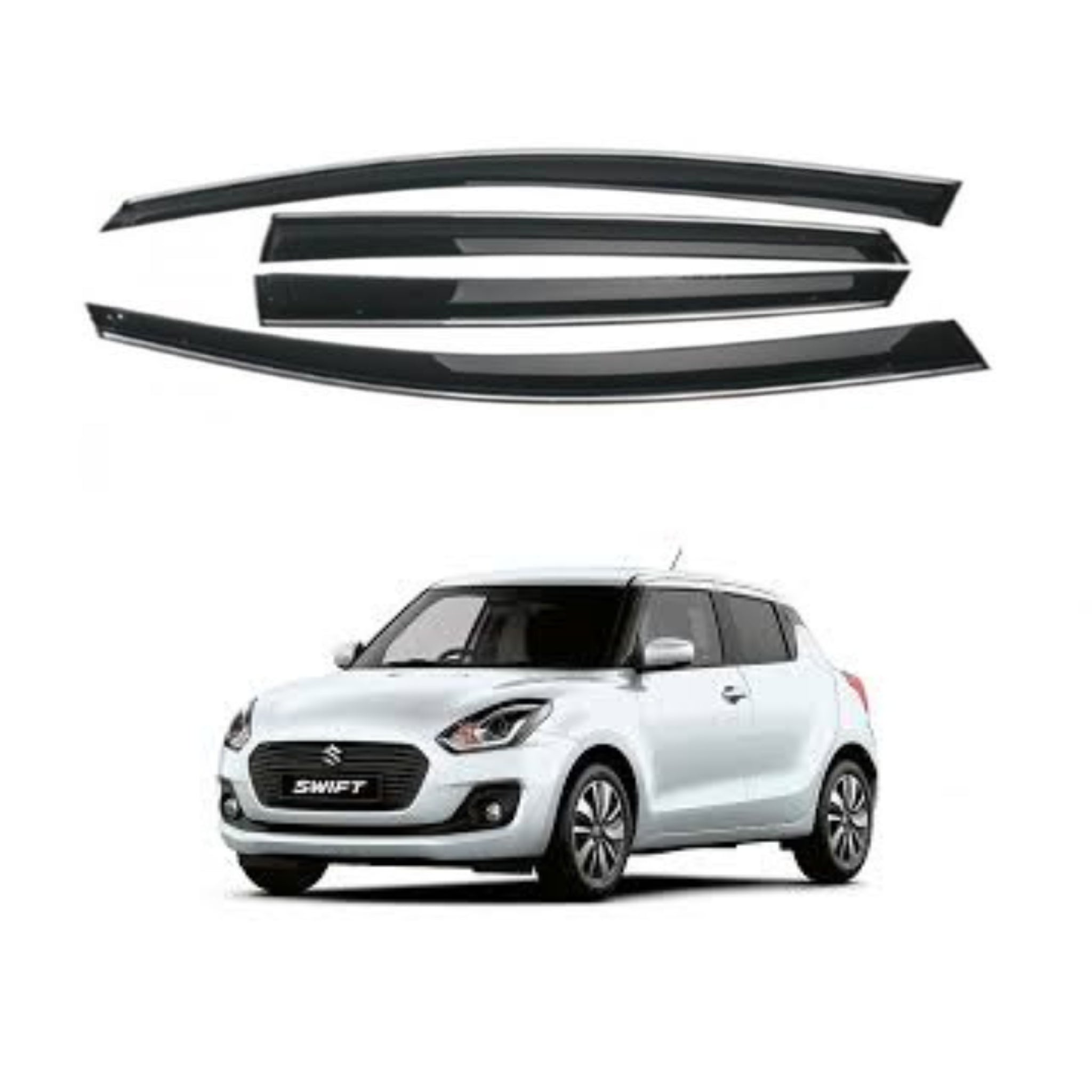 New Suzuki Swift 2022 Air Press Sunvisor Chrome with Clip Fitting