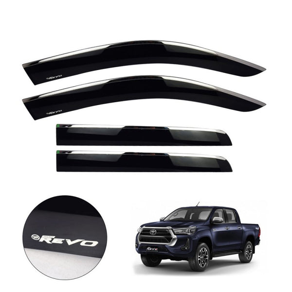 Toyota Hilux Revo Air Press Sunvisor Chrome with Clip Fitting
