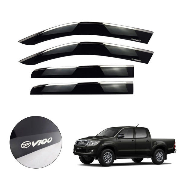 Toyota Hilux Vigo 2012-14 Air Press Sunvisor Chrome with Clip Fitting
