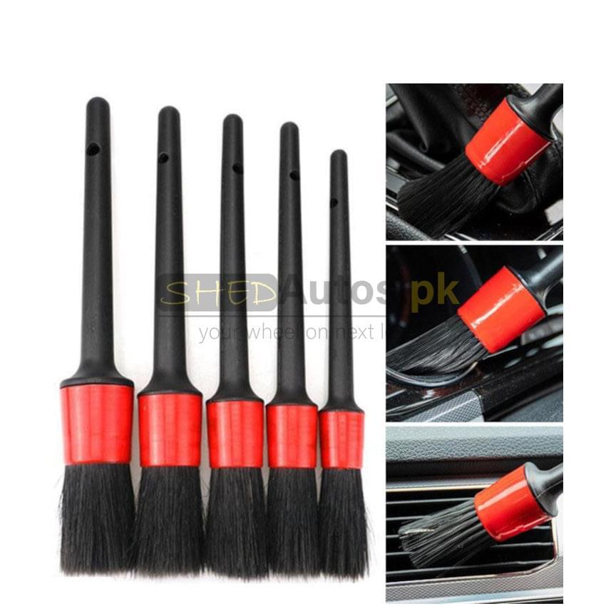 5 pcs Interior Exterior detailing brush - ShedAutos.PK