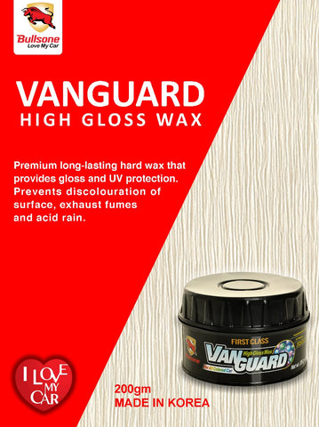 VANGUARD High GLOSS WAX for ANY Car Color 200 gm