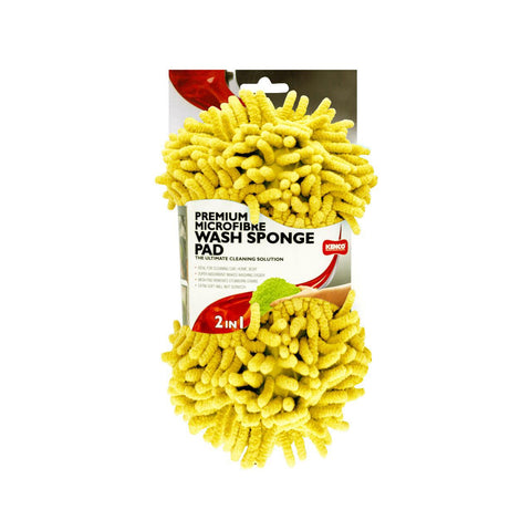 Super Absorbent Premium Quality Microfiber Wash Sponge Pad 2 in 1 - ShedAutos.PK