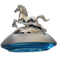 Dashboard Car Perfume Fragrance Horse Sculpture - Chrome (Air Freshener) thumbnail 2