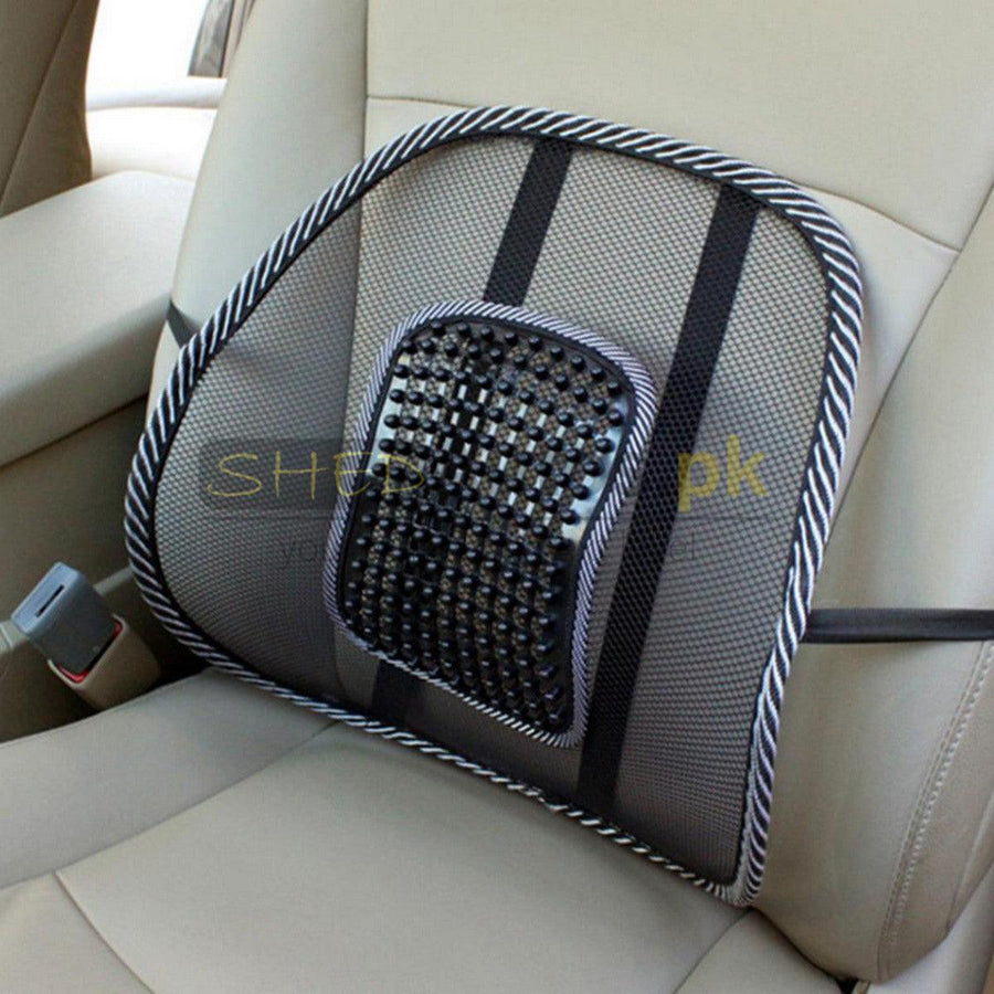 Universal Car Seat Backrest Cushion Black - ShedAutos.PK