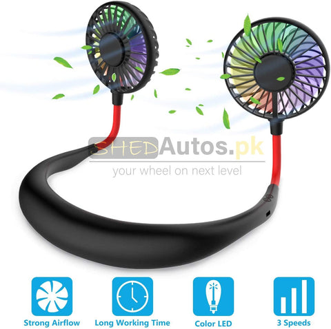 Portable Neck Fan USB Rechargeable - ShedAutos.PK