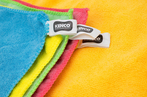 Pack of 5 Ultra Soft Microfiber Towels 30cm x 40cm Assorted Colors - ShedAutos.PK
