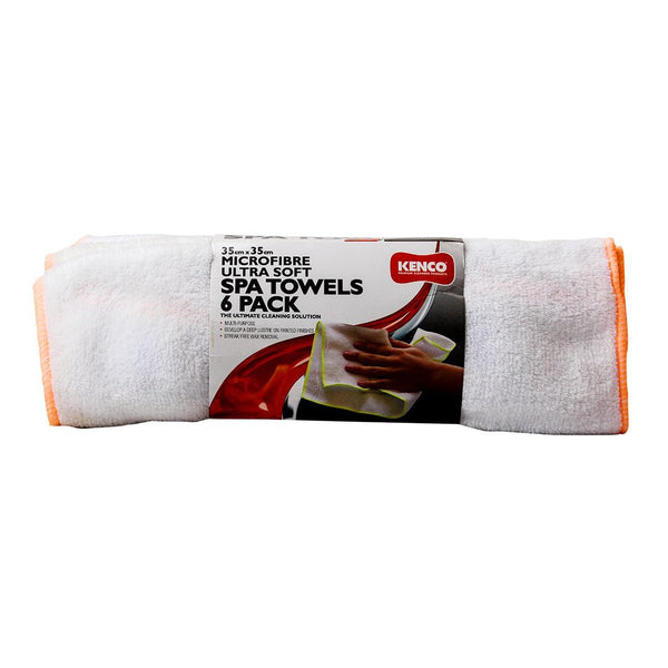 Microfiber Ultra Soft Spa Towels 6 Pack 35Cm X 35 Cm - ShedAutos.PK