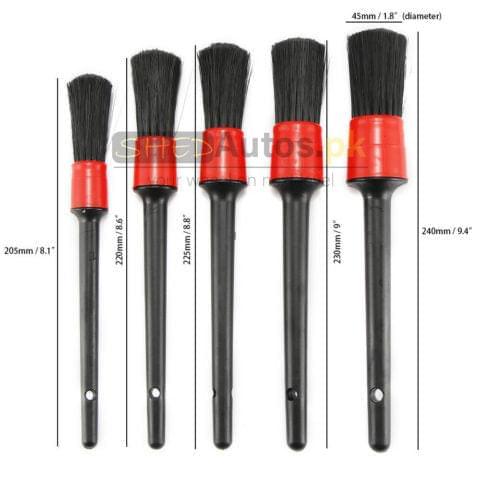 5 pcs Interior Exterior detailing brush - ShedAutos.PK