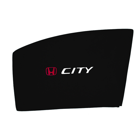 Honda City Side Windows Sun Shades with Logo 4pcs – Model 2009-2021 - ShedAutos.PK