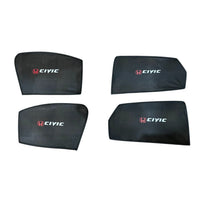 Honda Civic Side Windows Sun Shades with Logo 4pcs – Model 2022 - ShedAutos.PK thumbnail 1