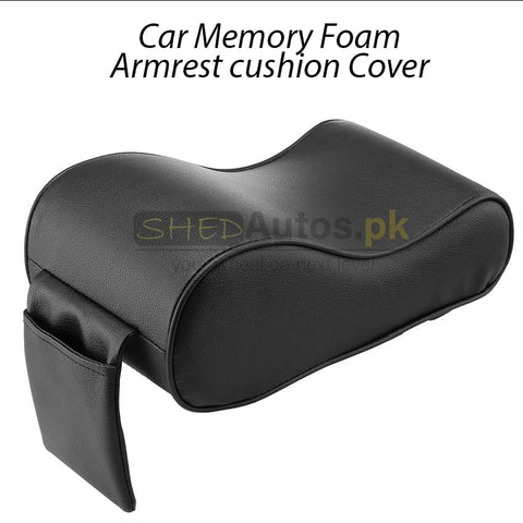 Car PU Memory Foam Armrest Console Cushion Cover