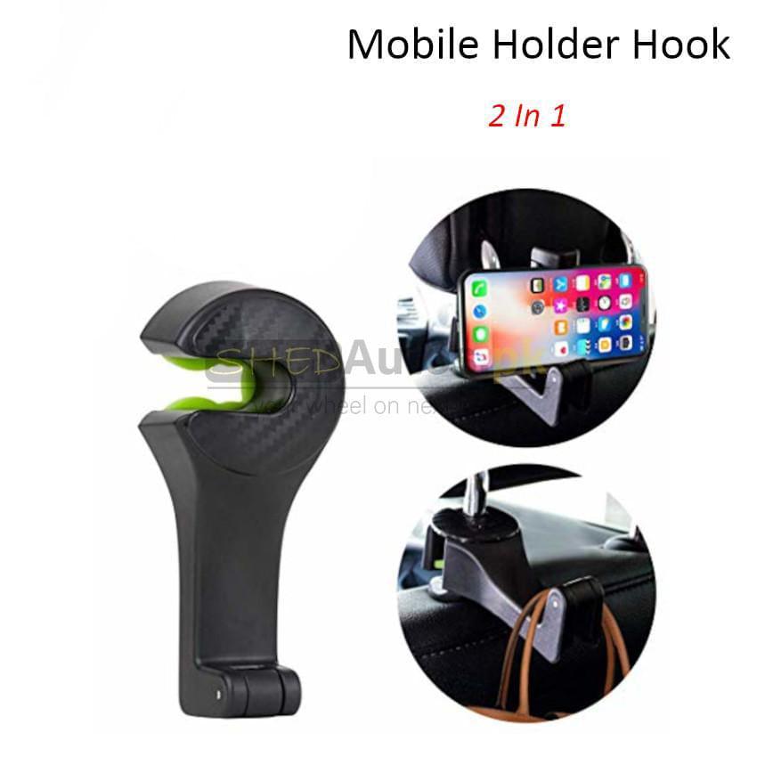 Car Hook and Phone Holder 2 in 1 - ShedAutos.PK