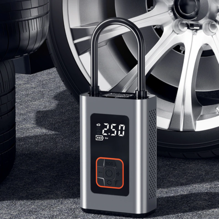 Portable Electric AIR Compressor Power Bank with LED Light