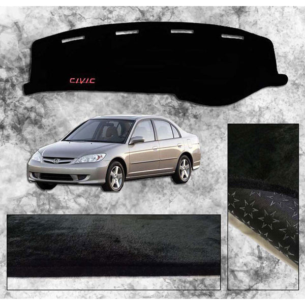 Honda Civic 2003 - 2006 Non Slip Velvet Dashboard Cover - ShedAutos.PK
