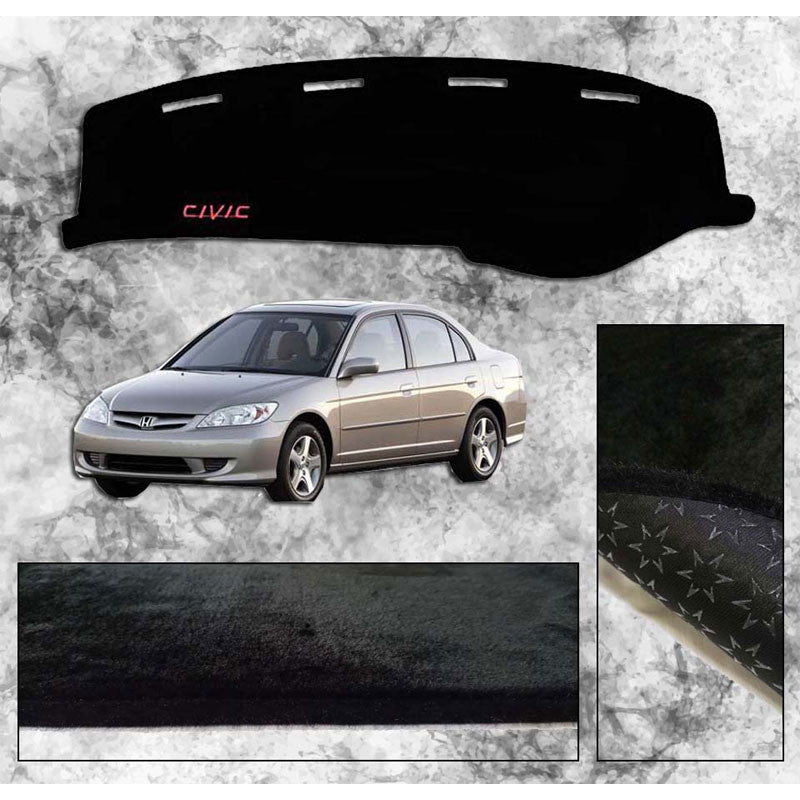 Honda Civic 2003 - 2006 Non Slip Velvet Dashboard Cover - ShedAutos.PK
