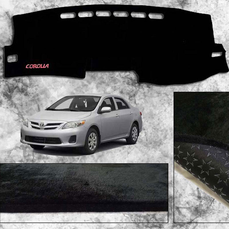 Toyota Corolla 2009 - 2013 Non Slip Velvet Dashboard Cover - ShedAutos.PK